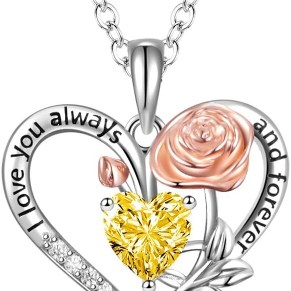 Brand New Silver Heart Pendant Necklace for Women